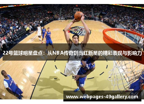 22号篮球明星盘点：从NBA传奇到当红新星的精彩表现与影响力